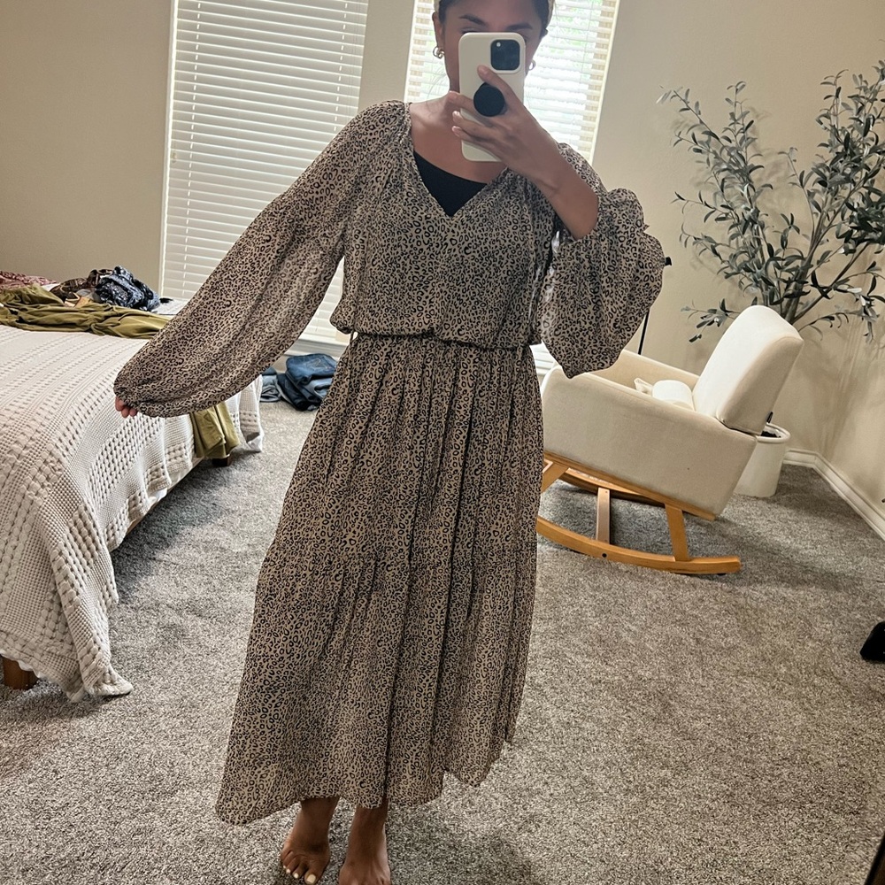 Leopard print dress